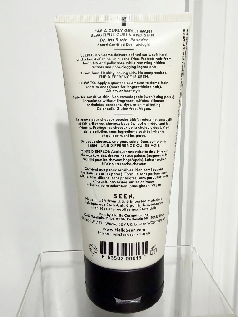 SEEN Curly Creme Anti-Frizz Heat Protection 6 fl oz ~ New & Sealed